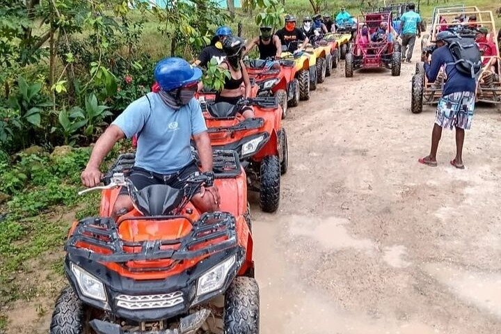 ATV adventure on mud roads in Punta Cana. Assured fun and adrenaline